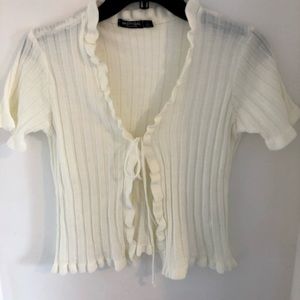 Tie Front Cardigan top Nastygal